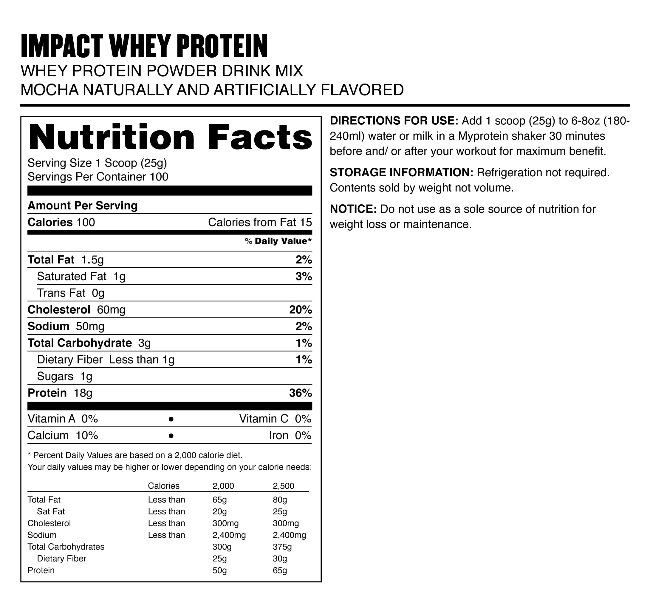 Myprotein Impact Whey Isolate Mocha blender demonstrating smooth mixability