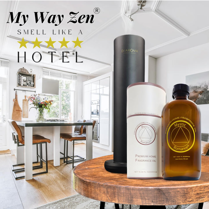 Mystic Romance My Way Zen clean formula bottle emphasizes safe, eco-friendly fragrance.