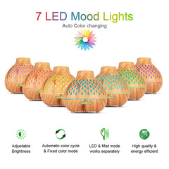 Mzooli diffuser with 7 LED colors adds calming ambience to any room