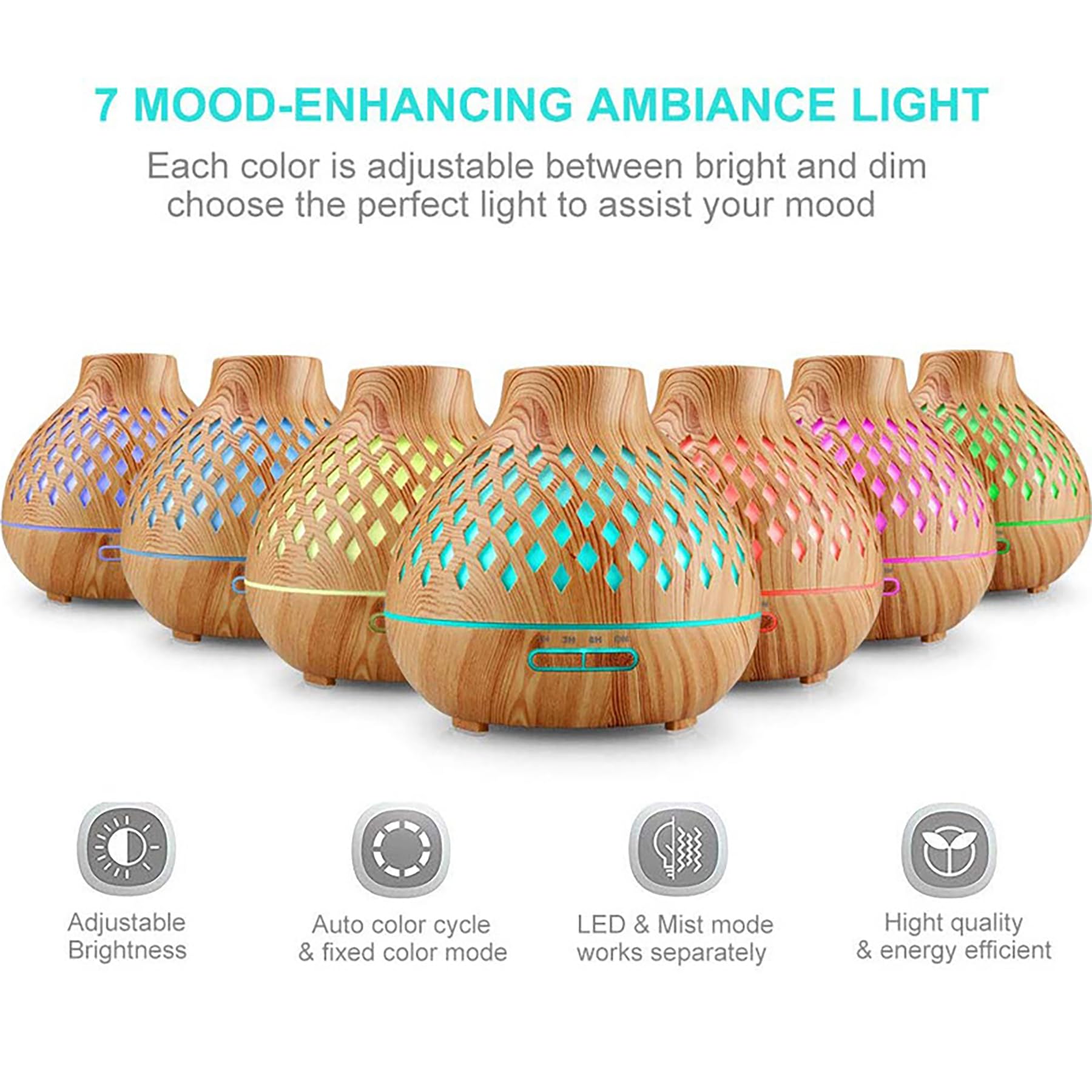 Mzooli aromatherapy diffuser with timer modes for flexible scheduling