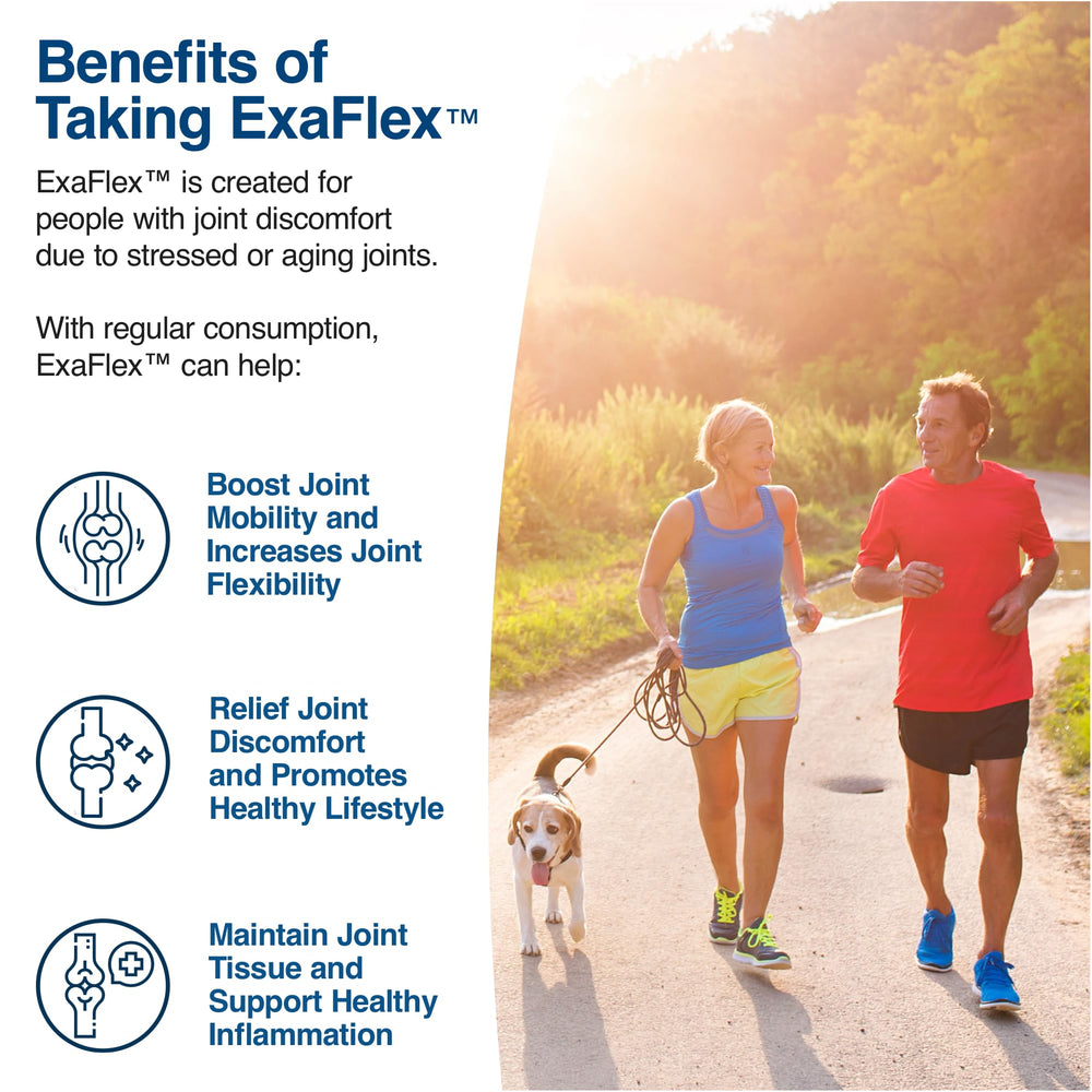 Boswellia and turmeric extracts in ExaFlex for targeted joint comfort