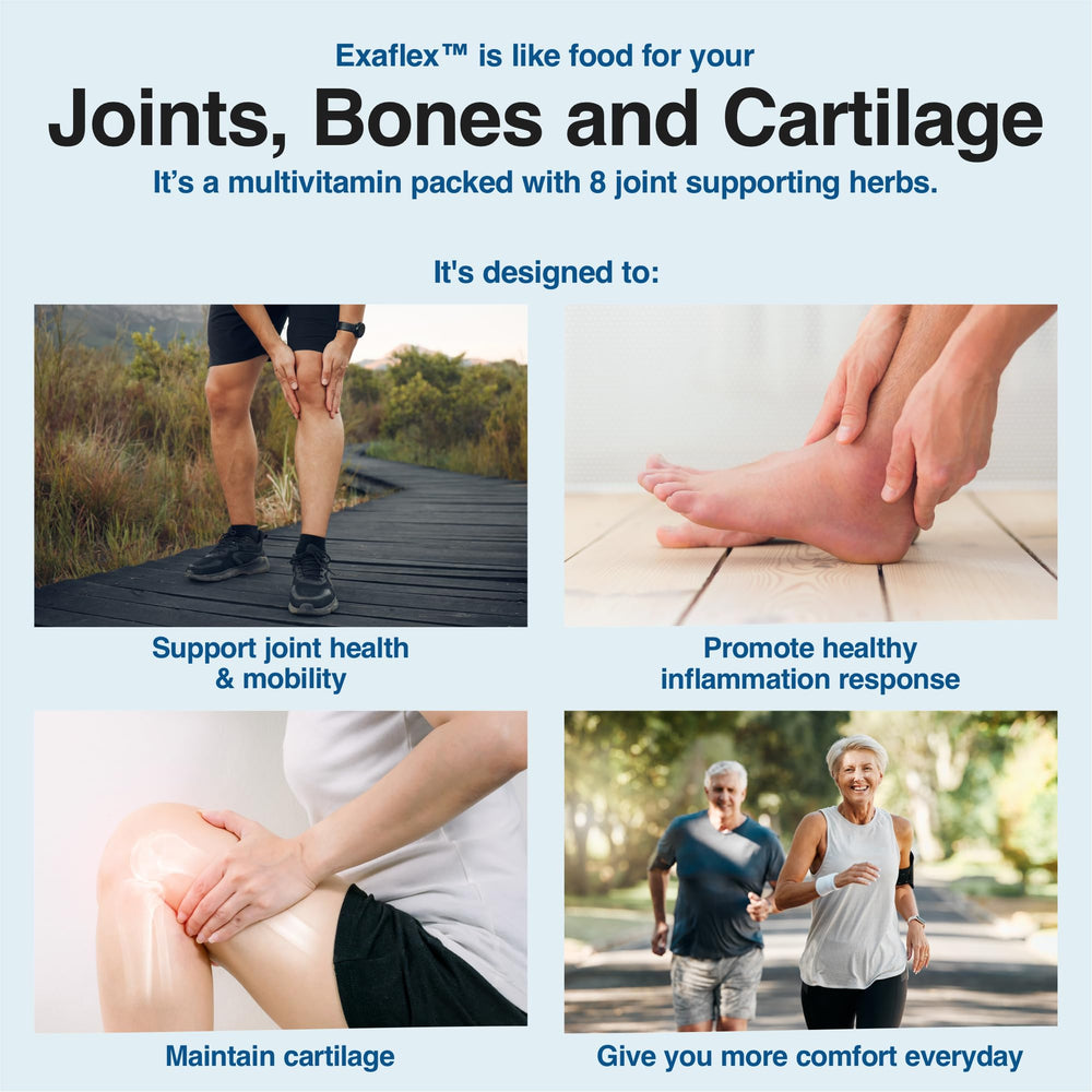 ExaFlex ingredients bundle with glucosamine, chondroitin, and botanicals
