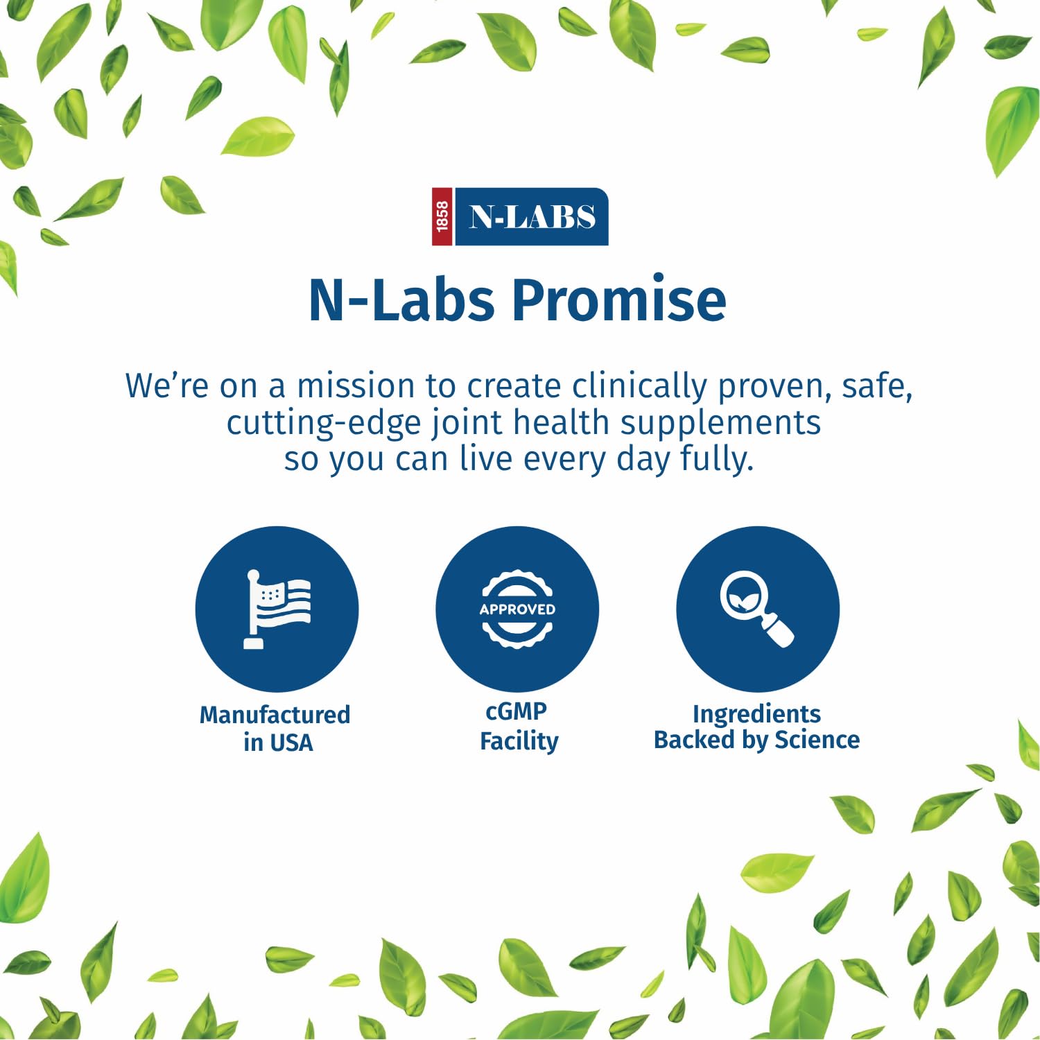 N-Labs ExaFlex packaging and USA manufacturing seal