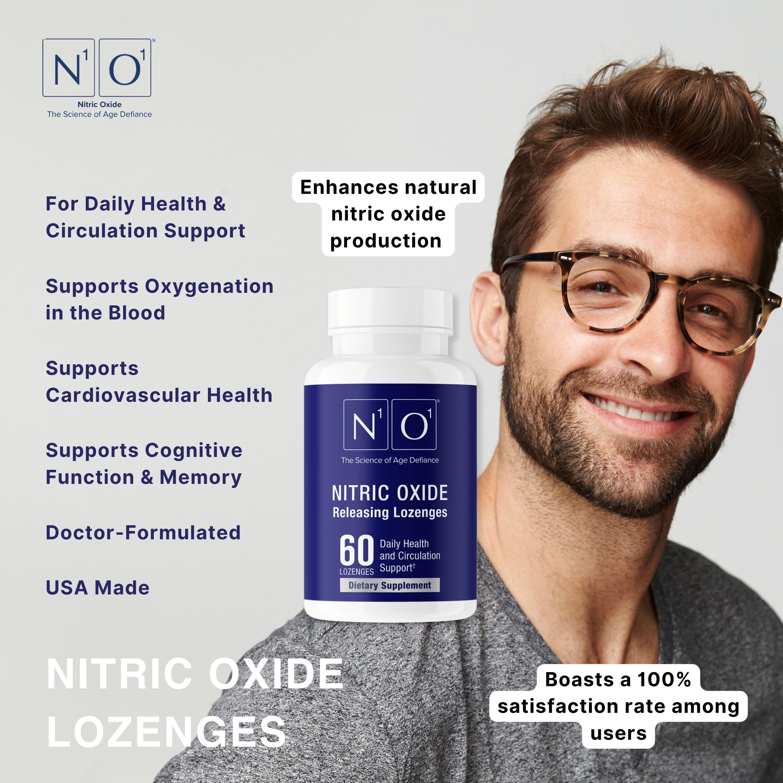 N1O1 bottle on kitchen counter as daily supplement.