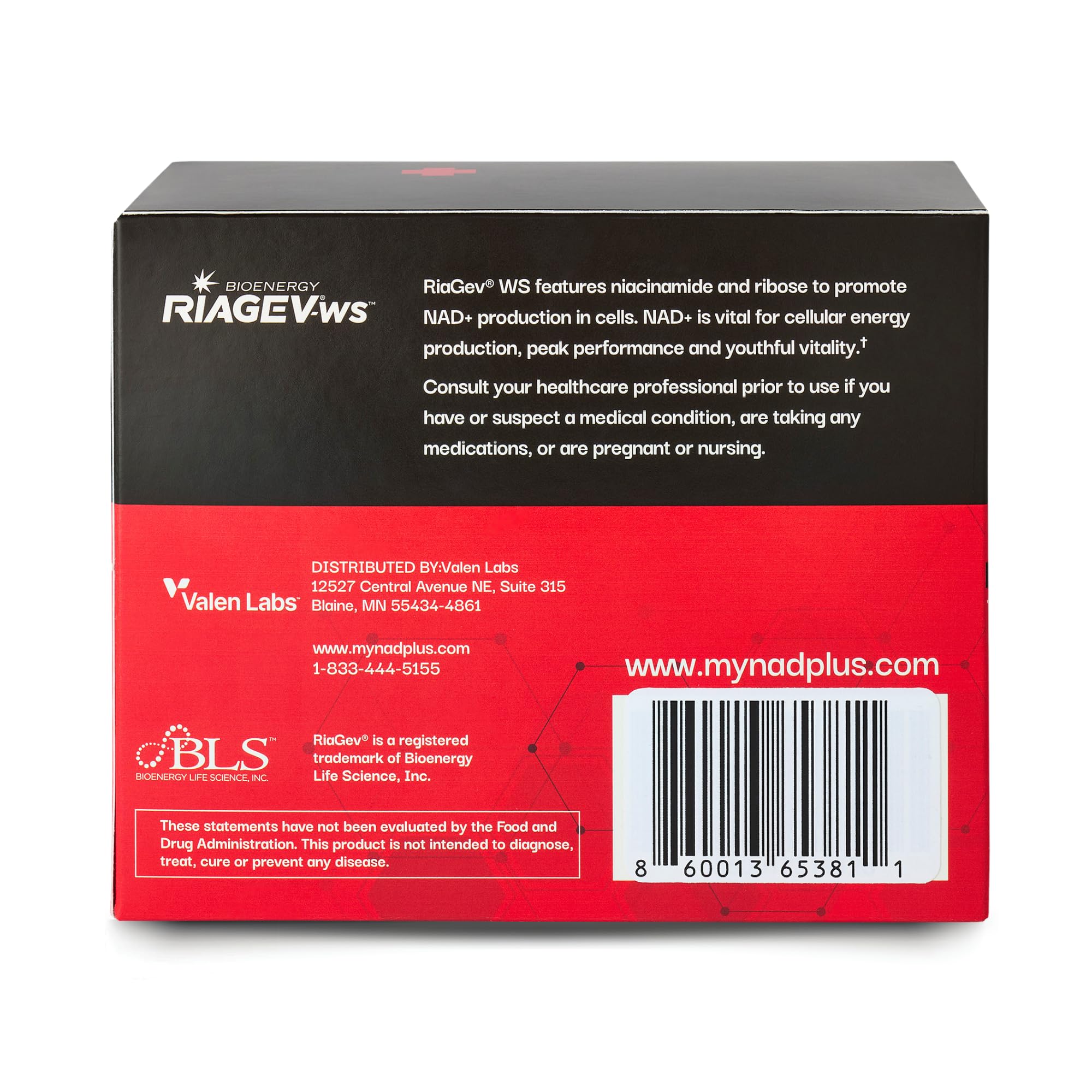 NAD PLUS NAD-TO-GO sachet being poured for quick focus during the day