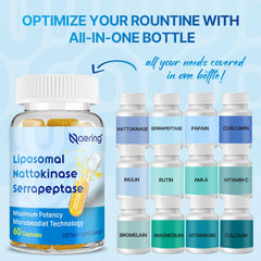 Naering serrapeptase capsules reveal enzyme potency for wellness