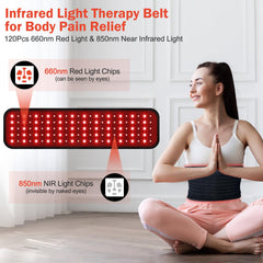 Nail girls red light therapy belt coverage area for back and shoulders.