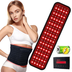 Nail girls red light therapy belt front view for targeted pain relief.