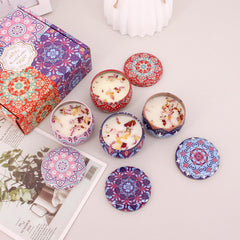 Naimo goji orange scented candle tin blends bright citrus and serenity.