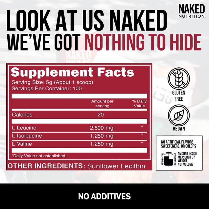 Unflavored vegan BCAAs powder blends easily into drinks.