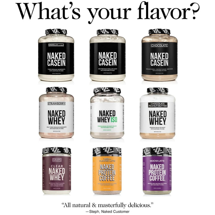Naked Casein serving ideas for shakes and recipes