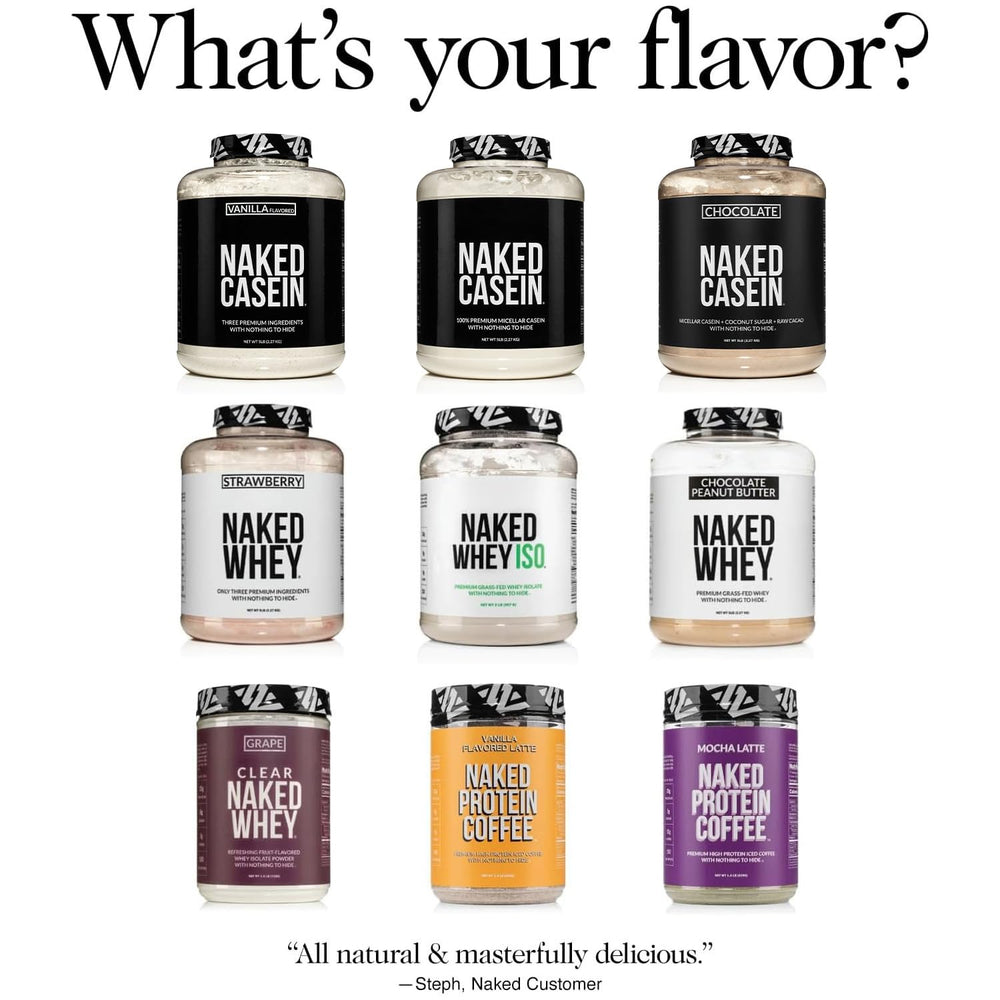 Naked Casein serving ideas for shakes and recipes