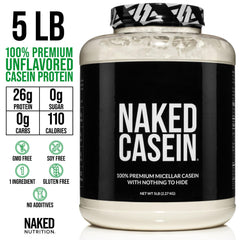 NAKED Casein label highlights US farms and pure micellar protein