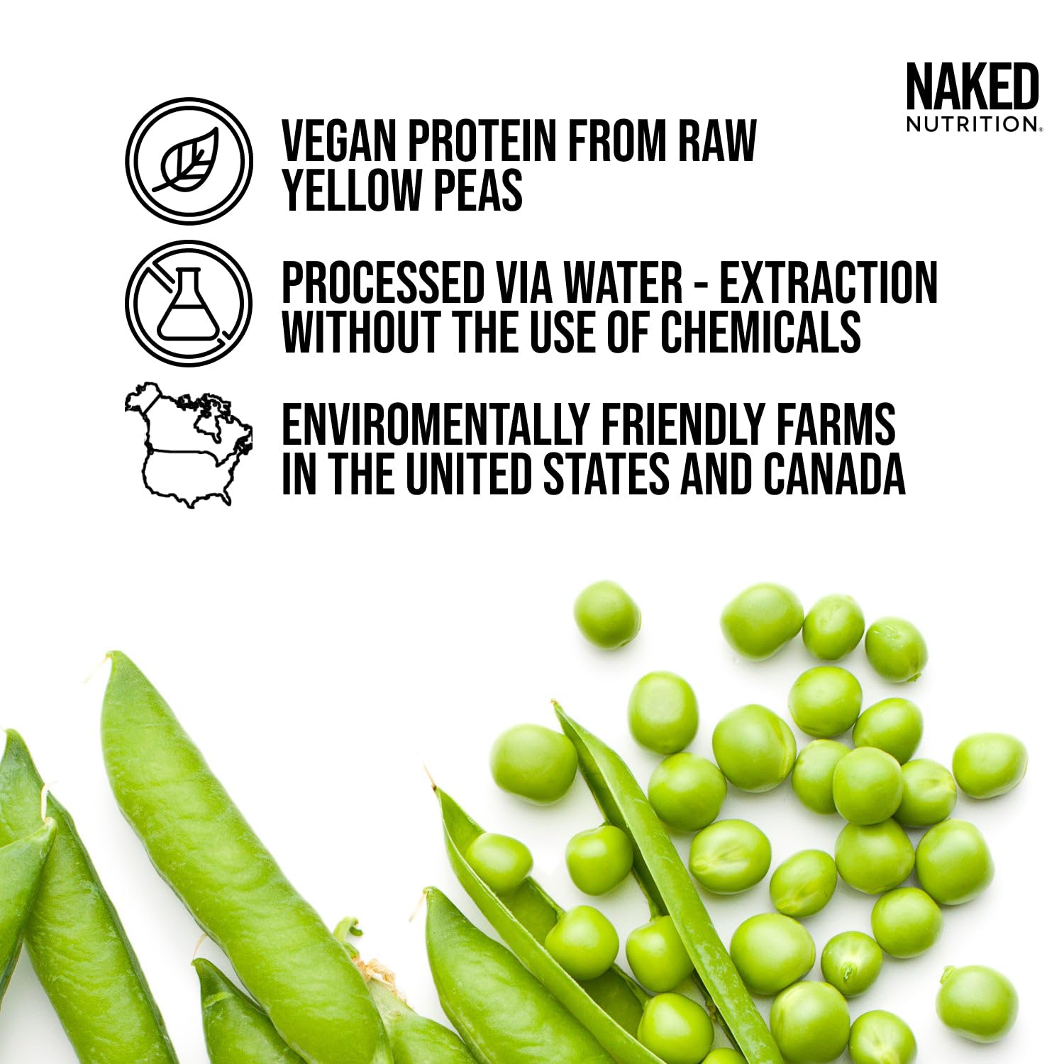 Scoop pouring NAKED Chocolate Pea Protein into a shake showcasing mixability