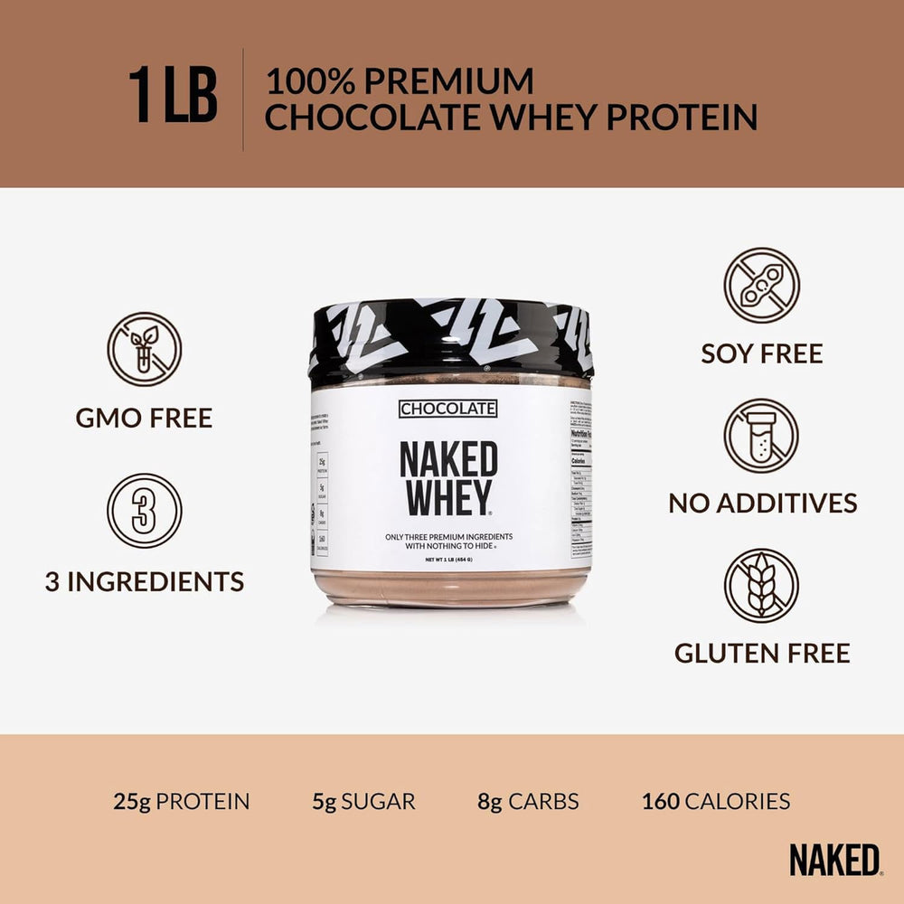 NAKED Chocolate Whey Organic Cacao close-up for premium smoothie base