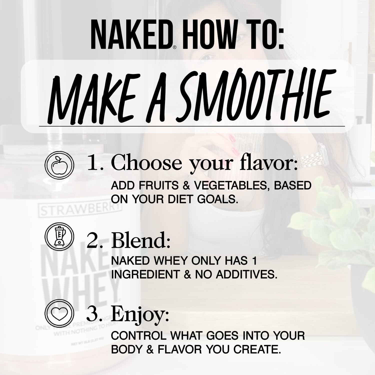 NAKED Chocolate Whey shake with berries demonstrates versatile daily protein options
