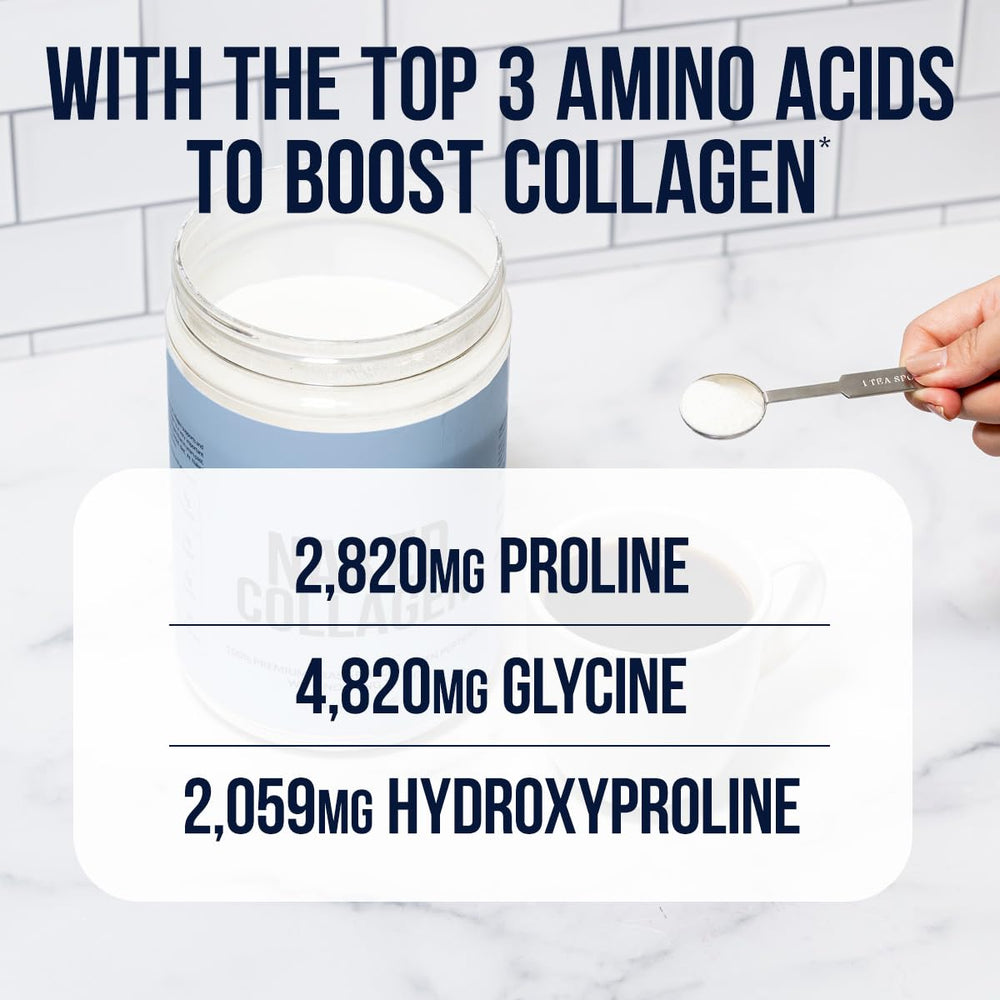 NAKED Collagen Advanced dissolves easily in coffee for seamless mixing.