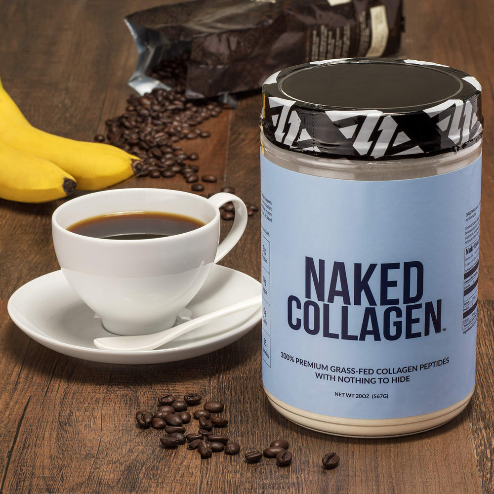 NAKED Collagen texture close-up; fine hydrolyzed particles dissolve easily.