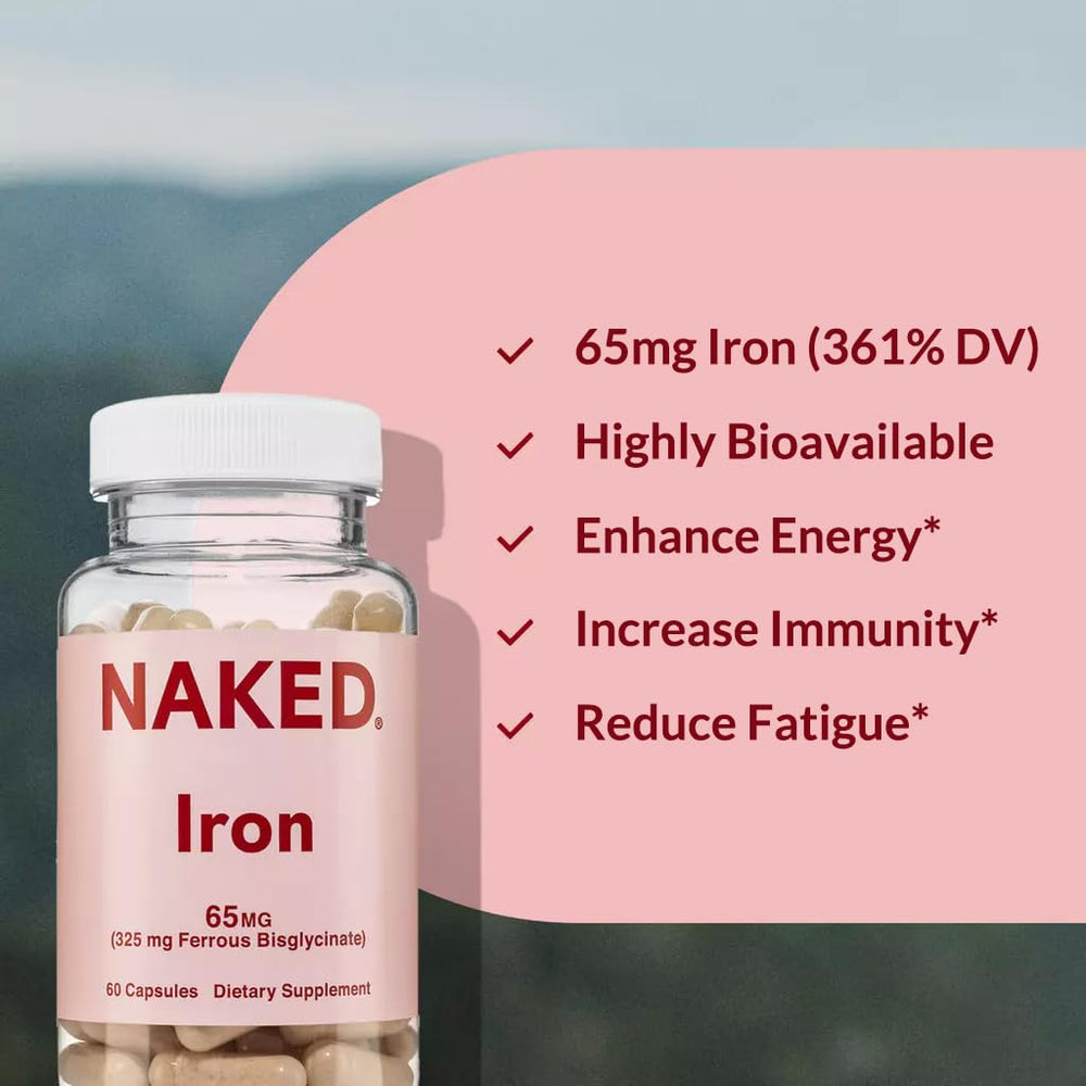 Naked Iron capsule closeup displaying smooth coating and capsule size 00.