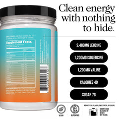 NAKED Mango EAAs powder dissolving quickly in water for fast mixing