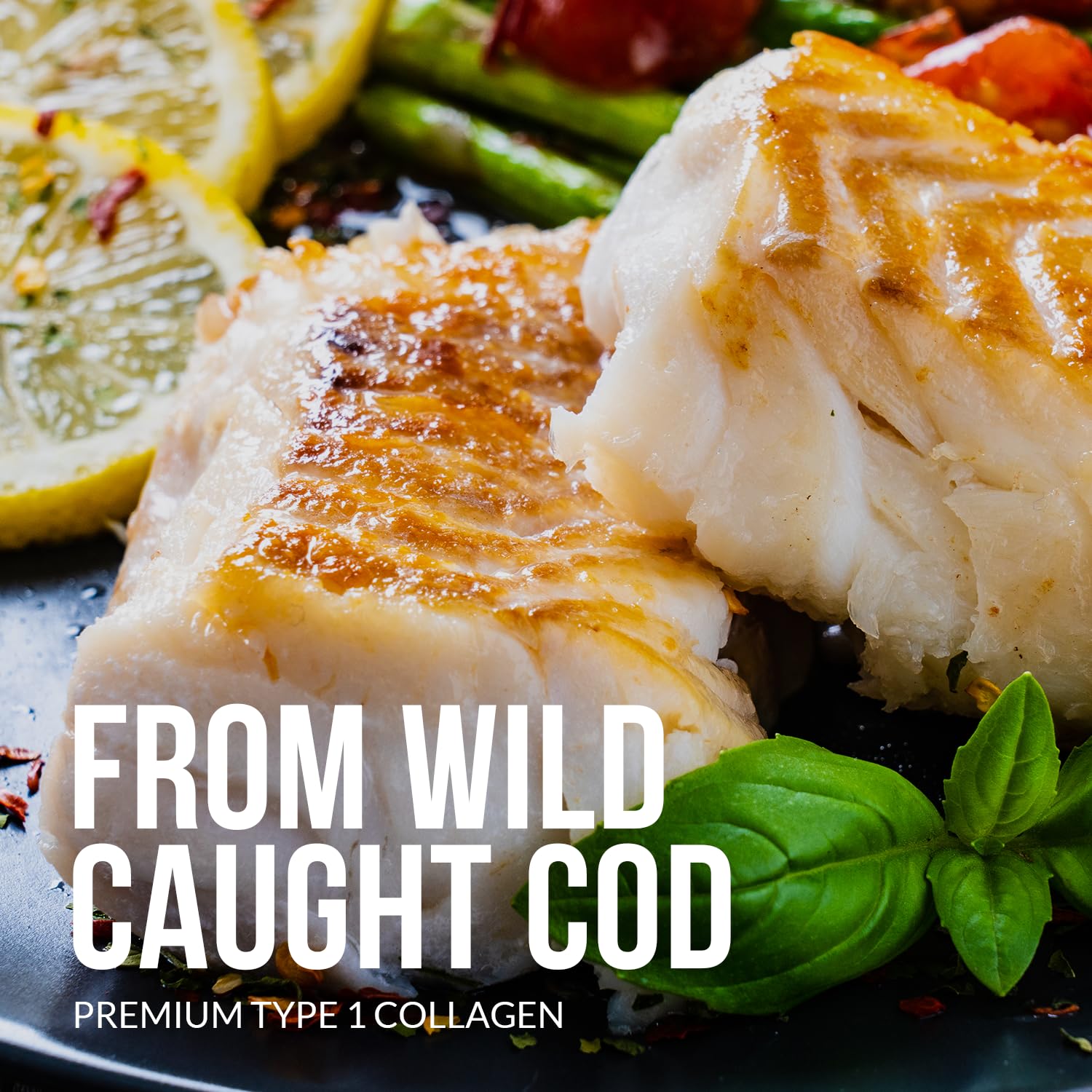 NAKED Marine Collagen scoop and jar highlighting single-ingredient formula for quality