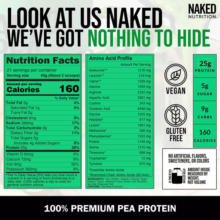 NAKED Pea dairy-free protein—vegan option for workouts