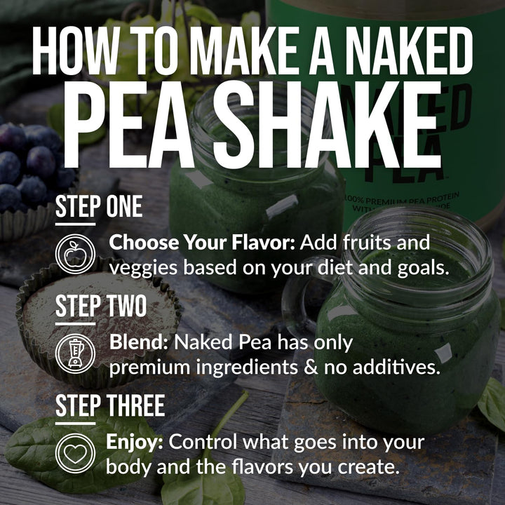 Naked Pea ingredient in a green smoothie recipe.