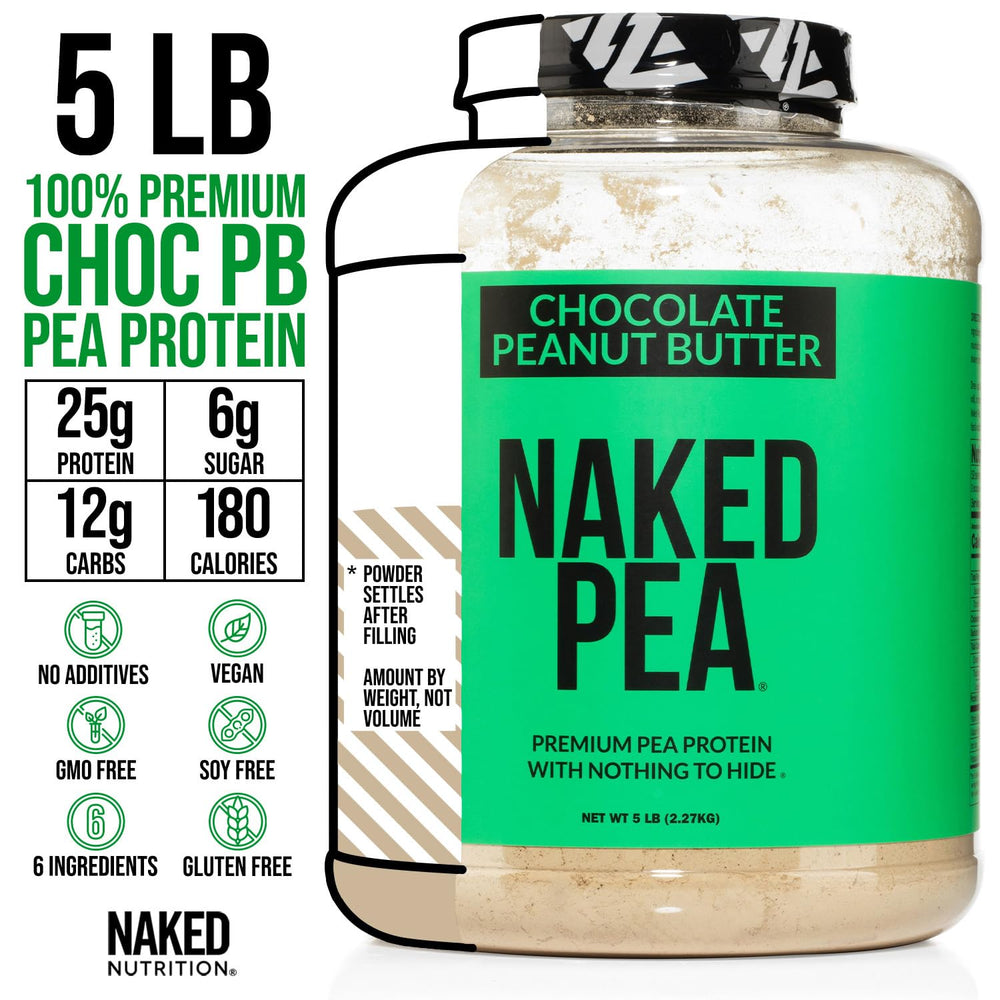 NAKED Pea organic cacao highlight for rich chocolate flavor