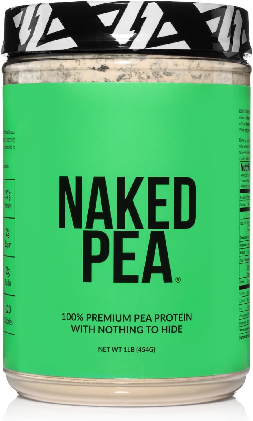 NAKED Pea protein isolate bottle, ideal for vegan daily protein support and easy mixing.