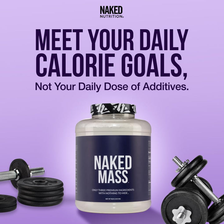 NAKED Strawberry Mass ingredients card emphasizes real strawberries and clean formula.