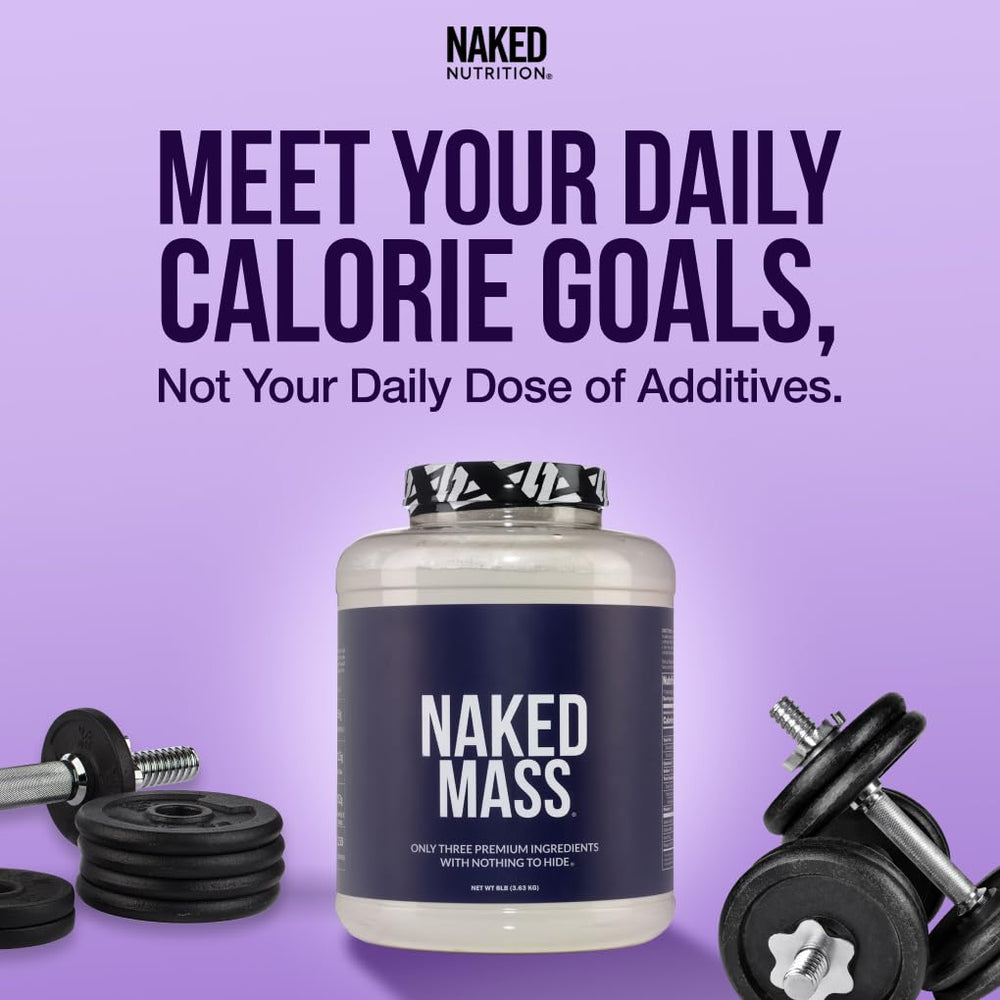 NAKED Strawberry Mass ingredients card emphasizes real strawberries and clean formula.