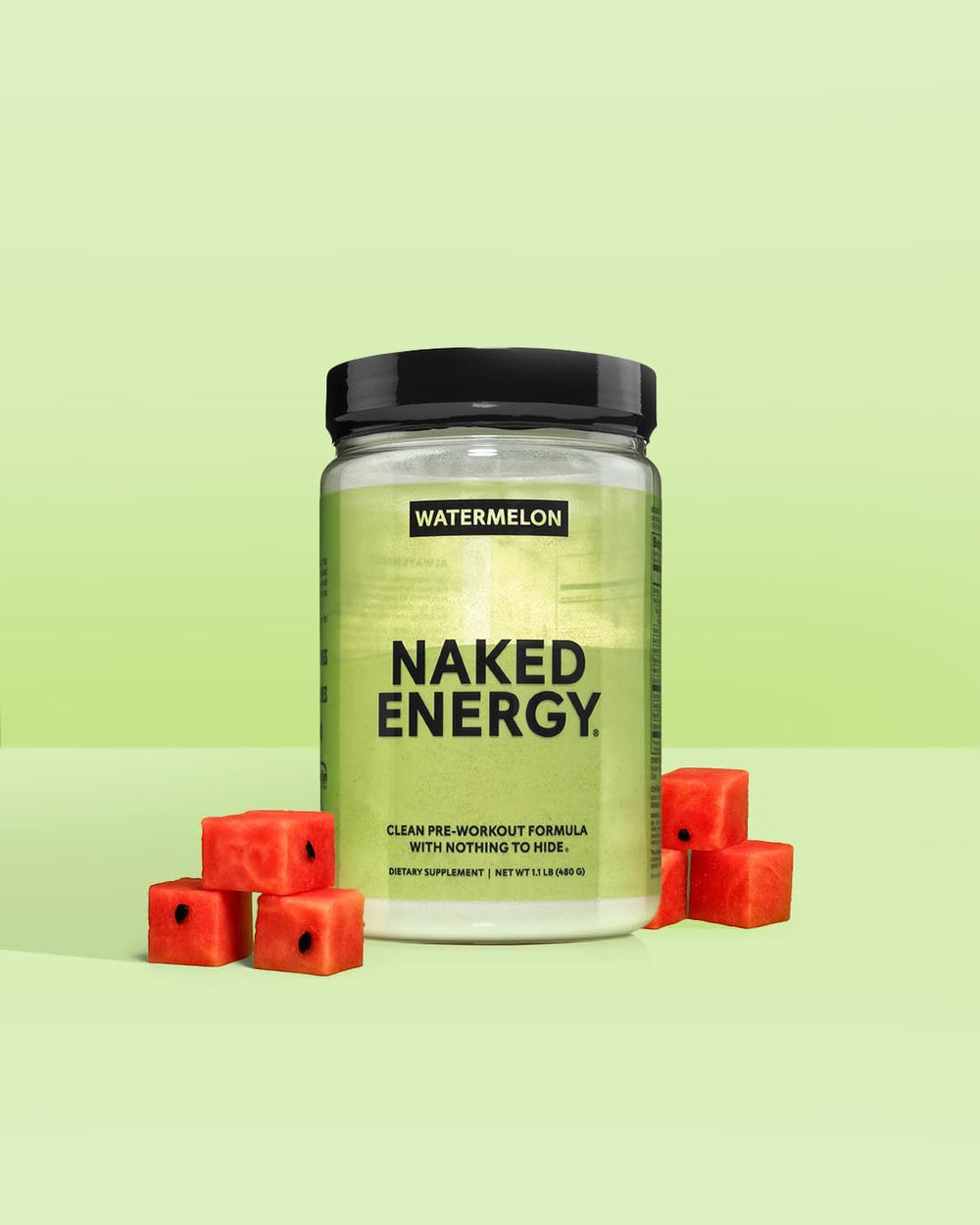 NAKED Watermelon Energy third-party testing seal on packaging