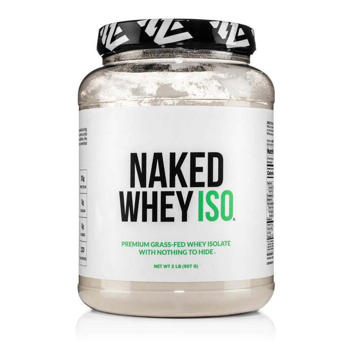 NAKED Whey Isolate bottle: pure protein for a clean post-workout routine