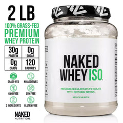 NAKED Whey Isolate label detail showing ingredients clearly