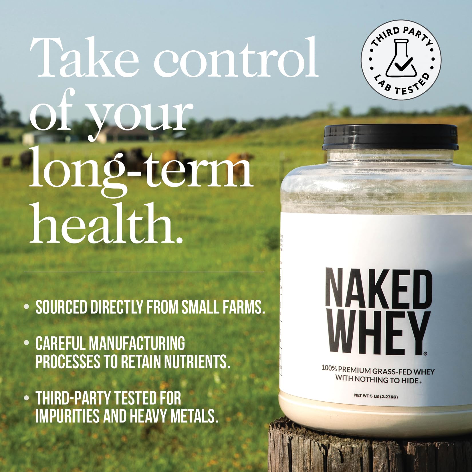 NAKED Whey Isolate shake cup prepared for workouts