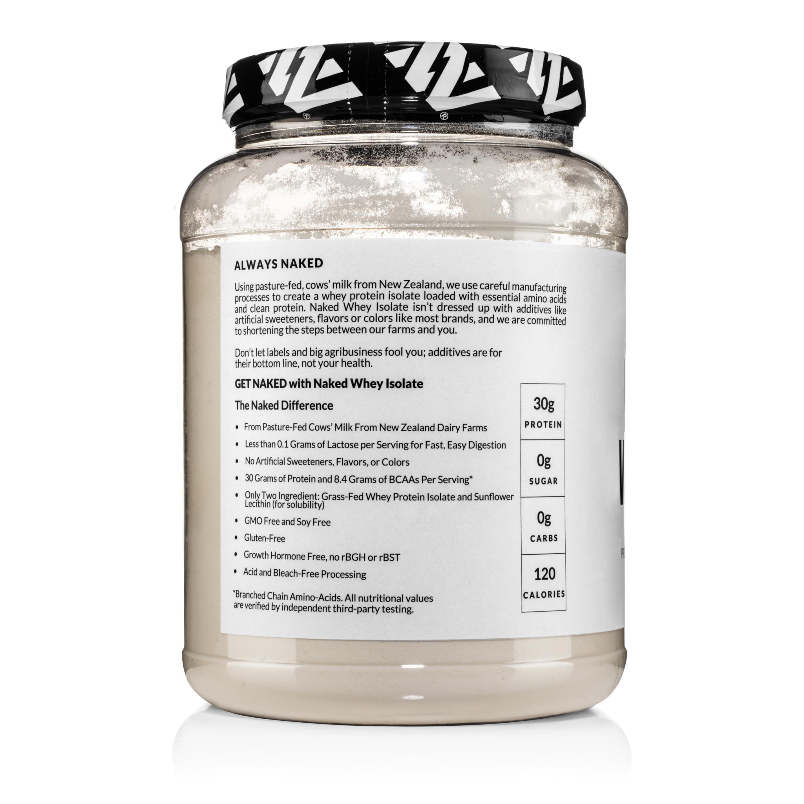 NAKED Whey Isolate from UK Ireland NZ grass-fed farms