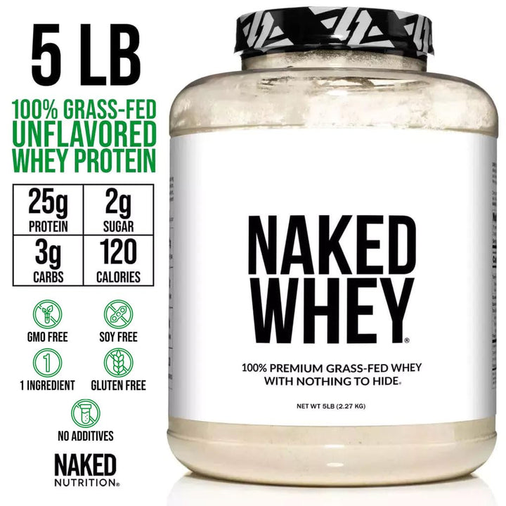 NAKED WHEY post-workout shake for recovery and energy.