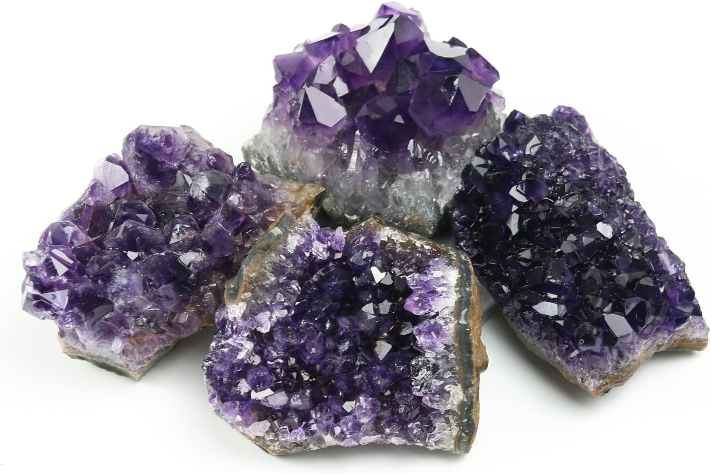 Namzi display piece of amethyst crystal for shelf decor and calm ambience
