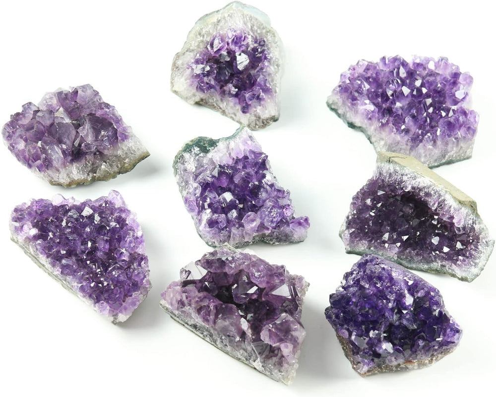 Namzi Amethyst display stone, elegant décor inviting contemplation and tranquil ambience