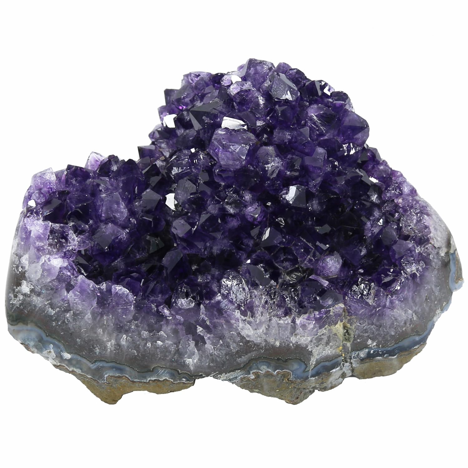 Namzi raw amethyst stones cluster, natural display piece weighing about 2.2 pounds.
