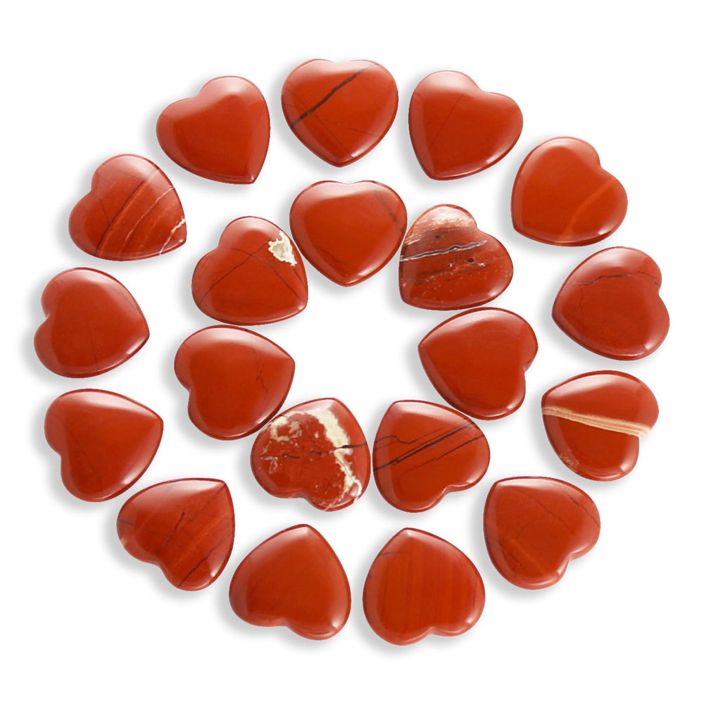Namzi red jasper heart stone for meditation and chakra balance