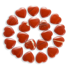 Namzi red jasper heart stone for meditation and chakra balance