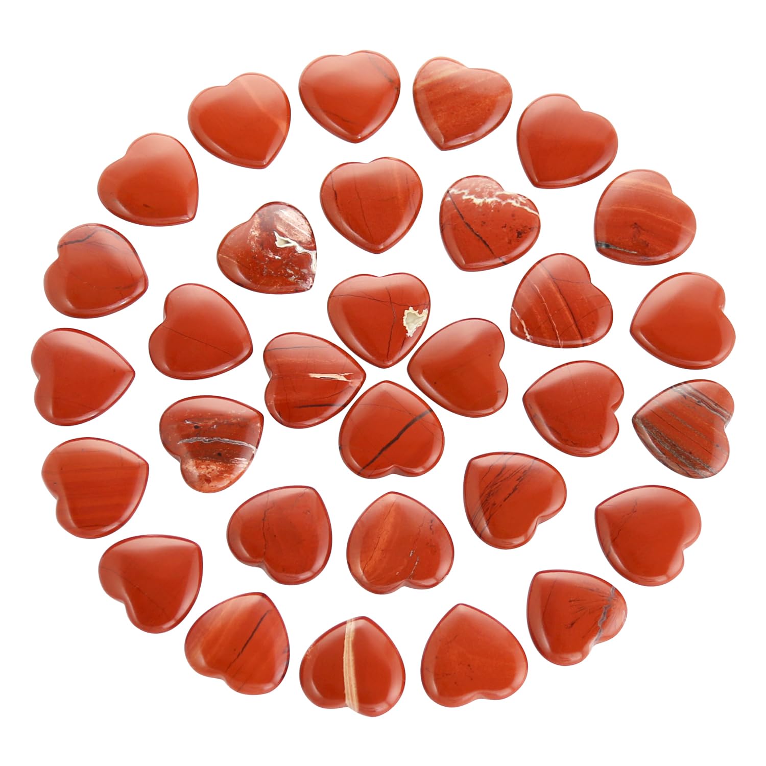 Namzi red jasper heart stone for energy and focus in rituals