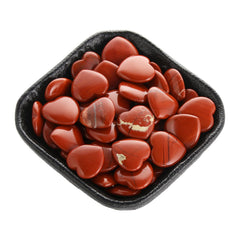 Namzi polished red jasper heart stone ideal for crystal grids and crafts