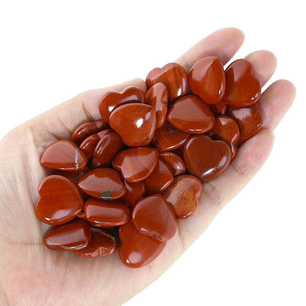 Namzi red jasper heart stone for Wicca and Reiki practice