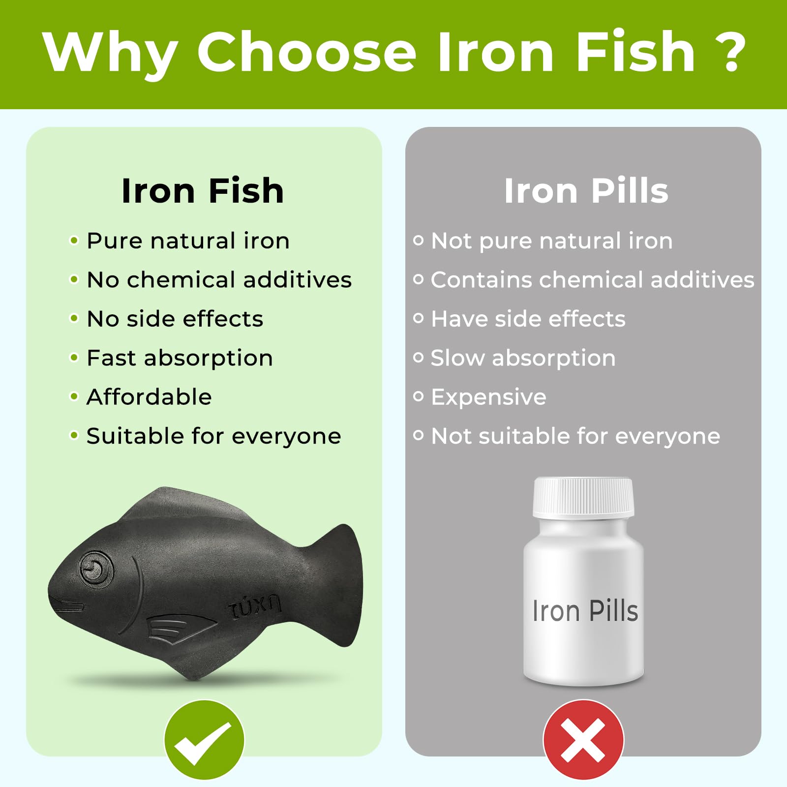 Nano Shield Iron Fish added to soup for iron-infused warmth.