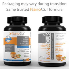 Nanocur Turmeric Curcumin capsules for easy daily intake and multisystem support.
