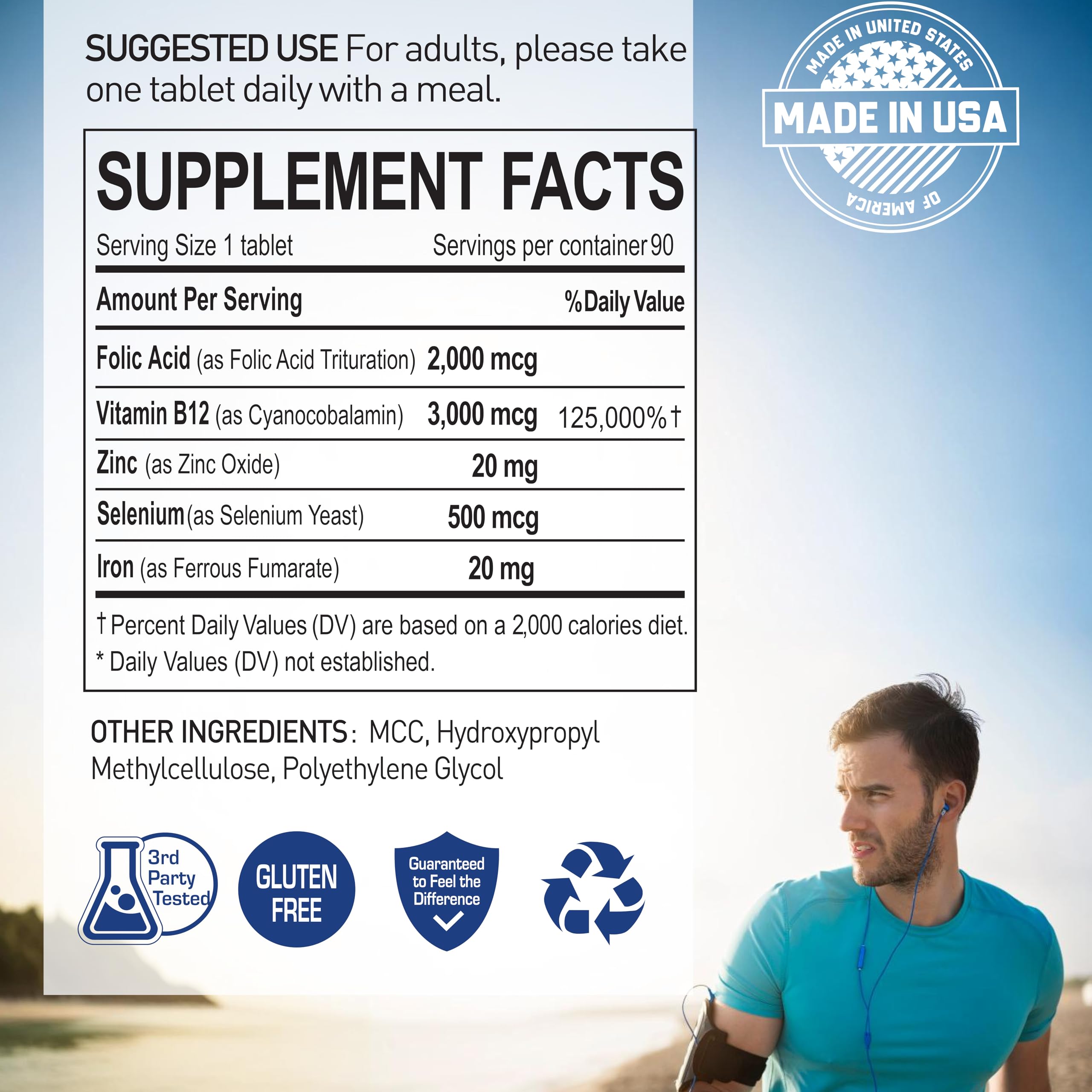 NANOWELL Vital Blood Boost packaging emphasizing quality and certifications