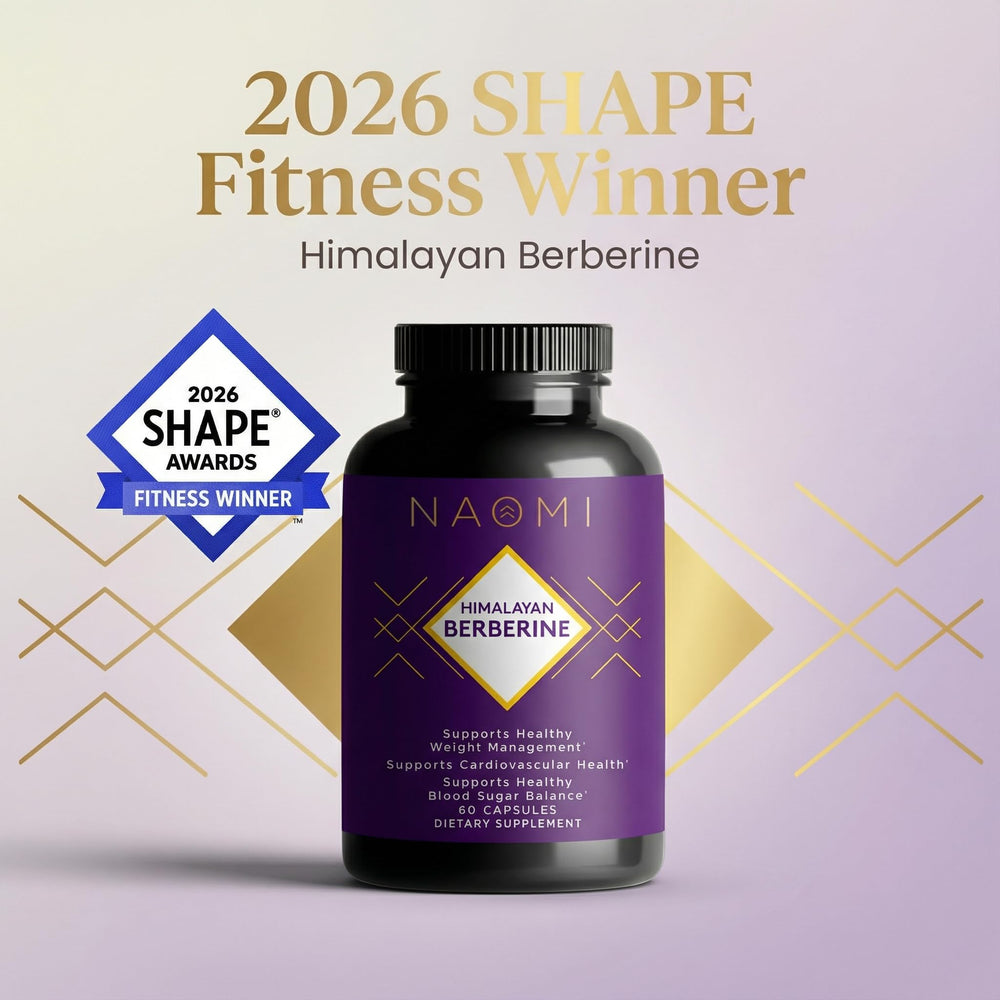 NAOMI Berberine clean formula label highlights non-GMO and allergen-free ingredients.