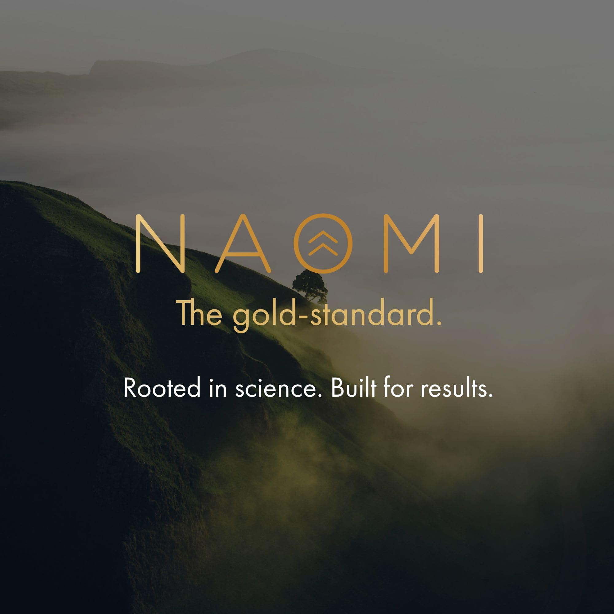 NAOMI bottle pour view illustrates a simple daily ritual for wellness.